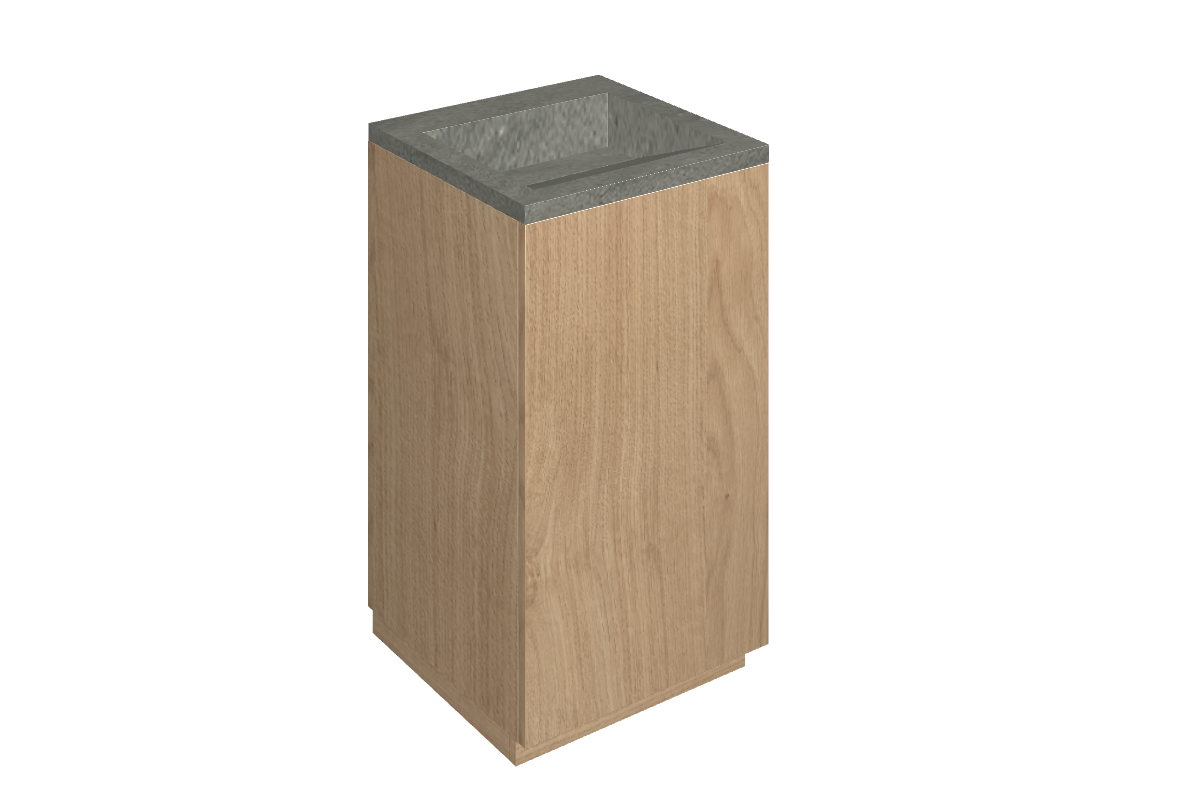 Cube Air Washbasin 50 Wood