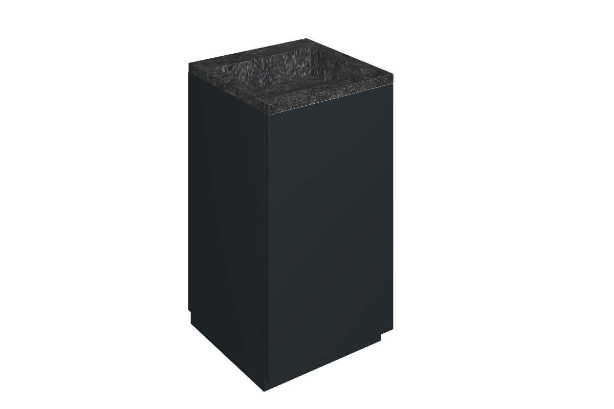 Cube Air Washbasin 50 Black